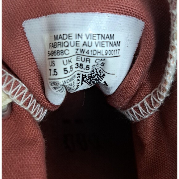 Converse x Missoni Chuck Taylor All Star Lux Mid Hidden Wedge Shoes Womens 7.5 - Picture 8 of 9